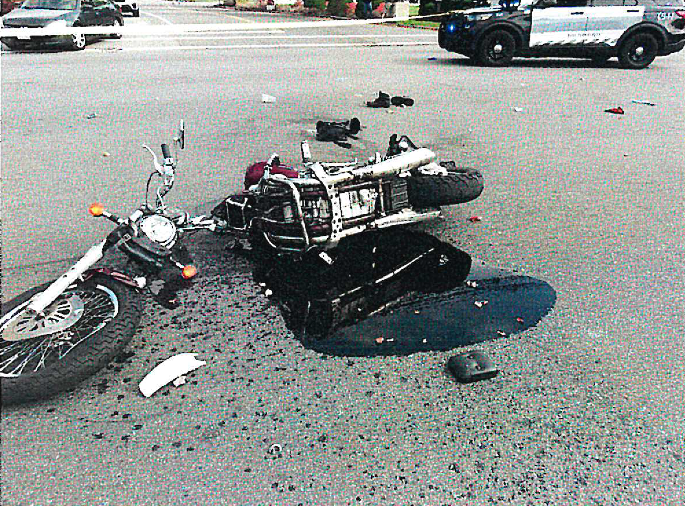 Motorcycle accident image